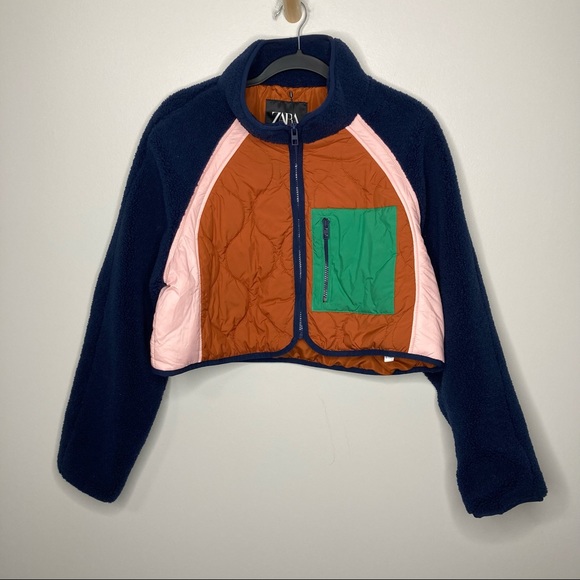 Zara Multicolor Teddy Jacket - Picture 4 of 8